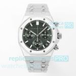 Super 1-1 Clone APS Audemars Piguet Royal Oak 26240 Green Face Stainless Steel Watch 